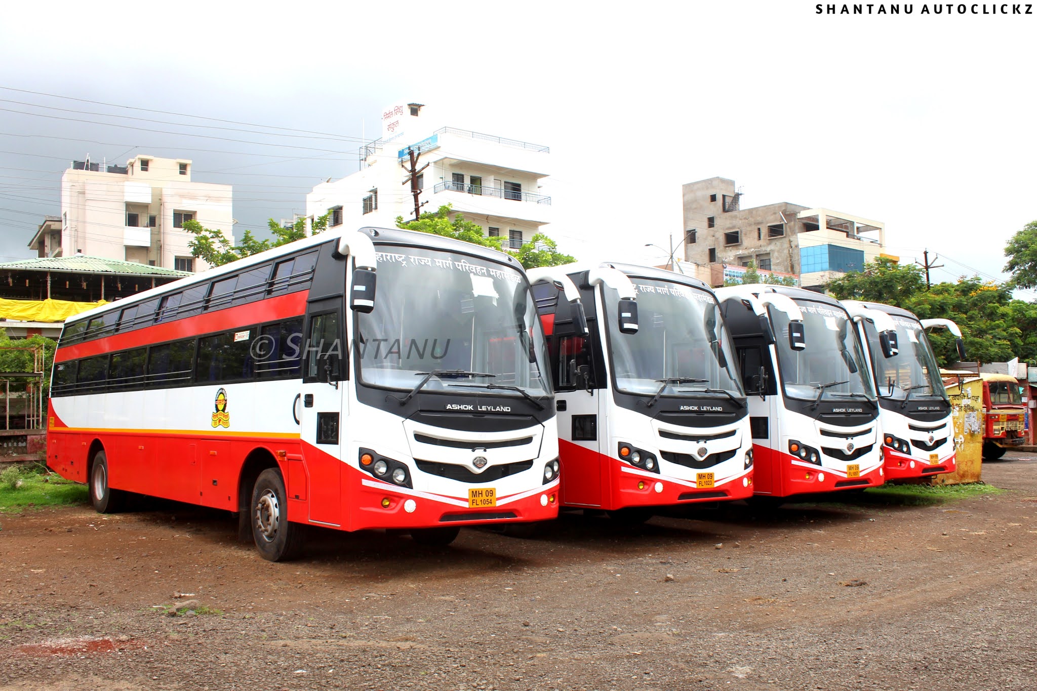 Shantanu Autoclickz MSRTC Ashok Leyland Non AC Seater Sleeper built by