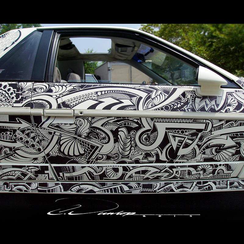 Pinstripe Chris Sharpie Cars & Art