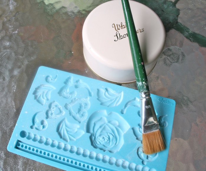 The Polka Dot Closet Ornamental Plaster Appliques Made in Gum Paste Molds