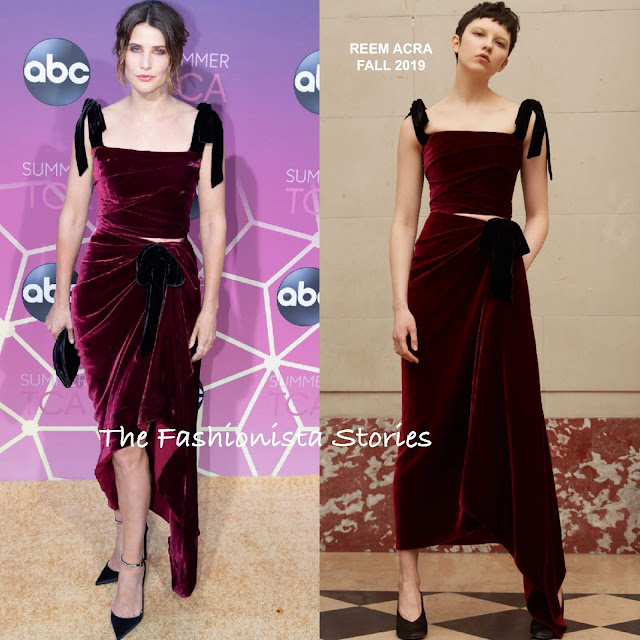 Cobie Smulders in Solace London & Reem Acra for the 2019 ABC Summer TCA ...