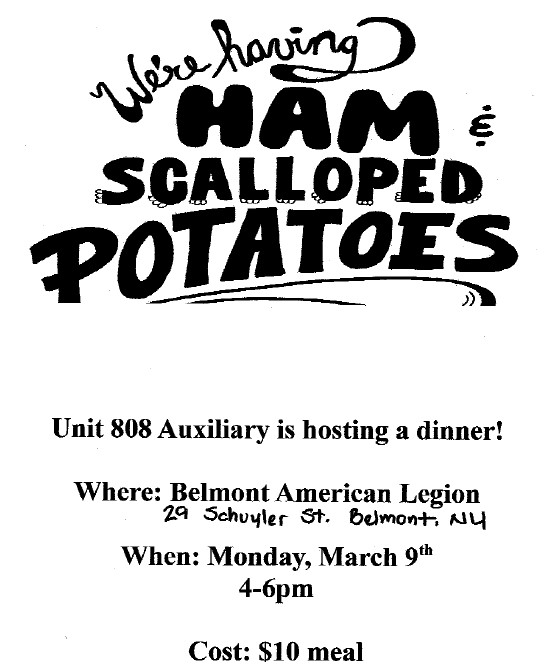 Wellsville Regional News (dot) com Belmont American Legion Unit 808