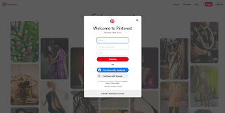 Pinterest Sign Up Option