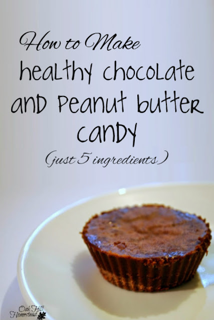 Here's how to make healthy chocolate peanut butter candy cups from scratch.