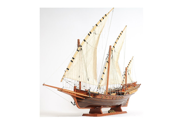 Xebec Wooden Model Ship