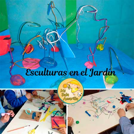 hacer esculturas en el nivel inicial