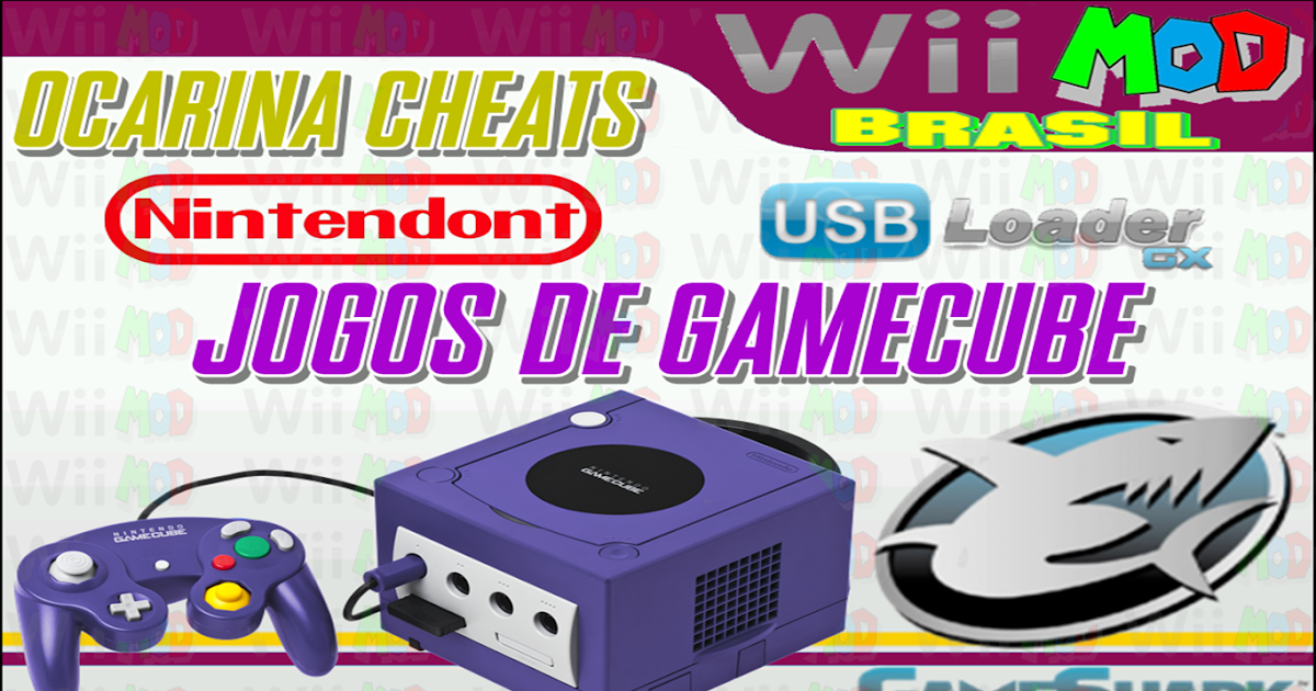 Wii Mod Brasil Ocarina Cheats de GameCube
