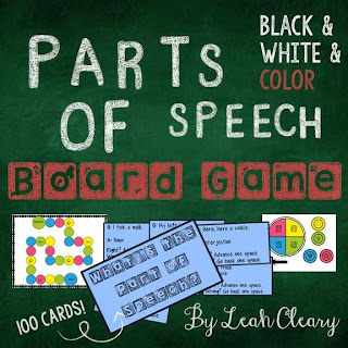 Parts of Speech Board Game Parts of Speech Board Game