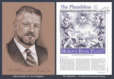 Adam Kendall. The Plumbline. Scottish Rite Research Society. Quatuor Coronati Lodge. by Travis Simpkins