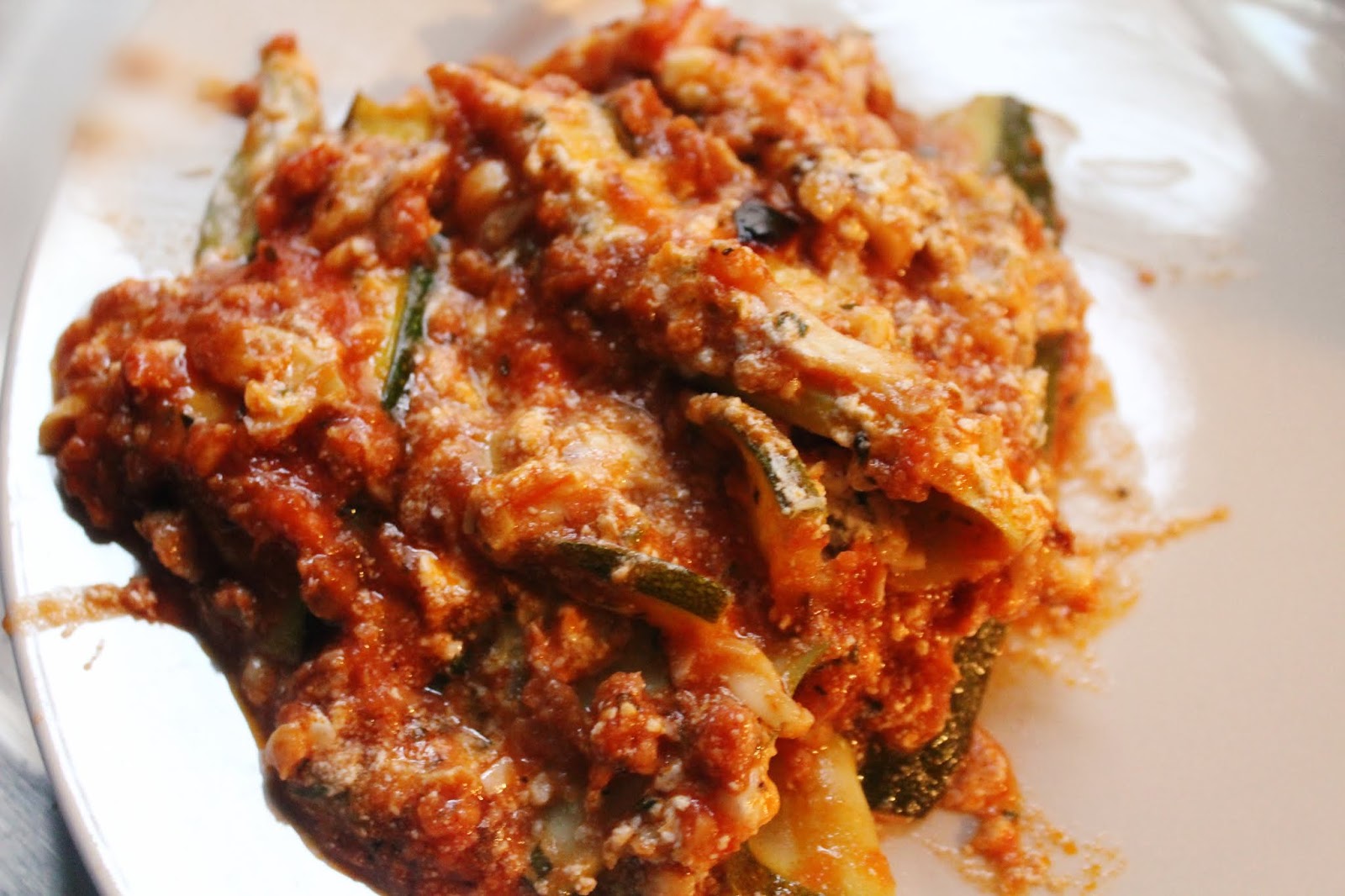 Zucchini Season Strikes Again! (Low Carb Sour Cream Zucchini Lasagna