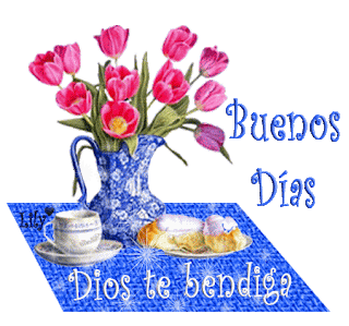 Imágenes de Buenos Días con Movimiento Con Bendiciones y Amor gif animadas