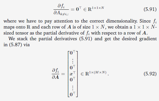 3.5 Gradients of Matrices