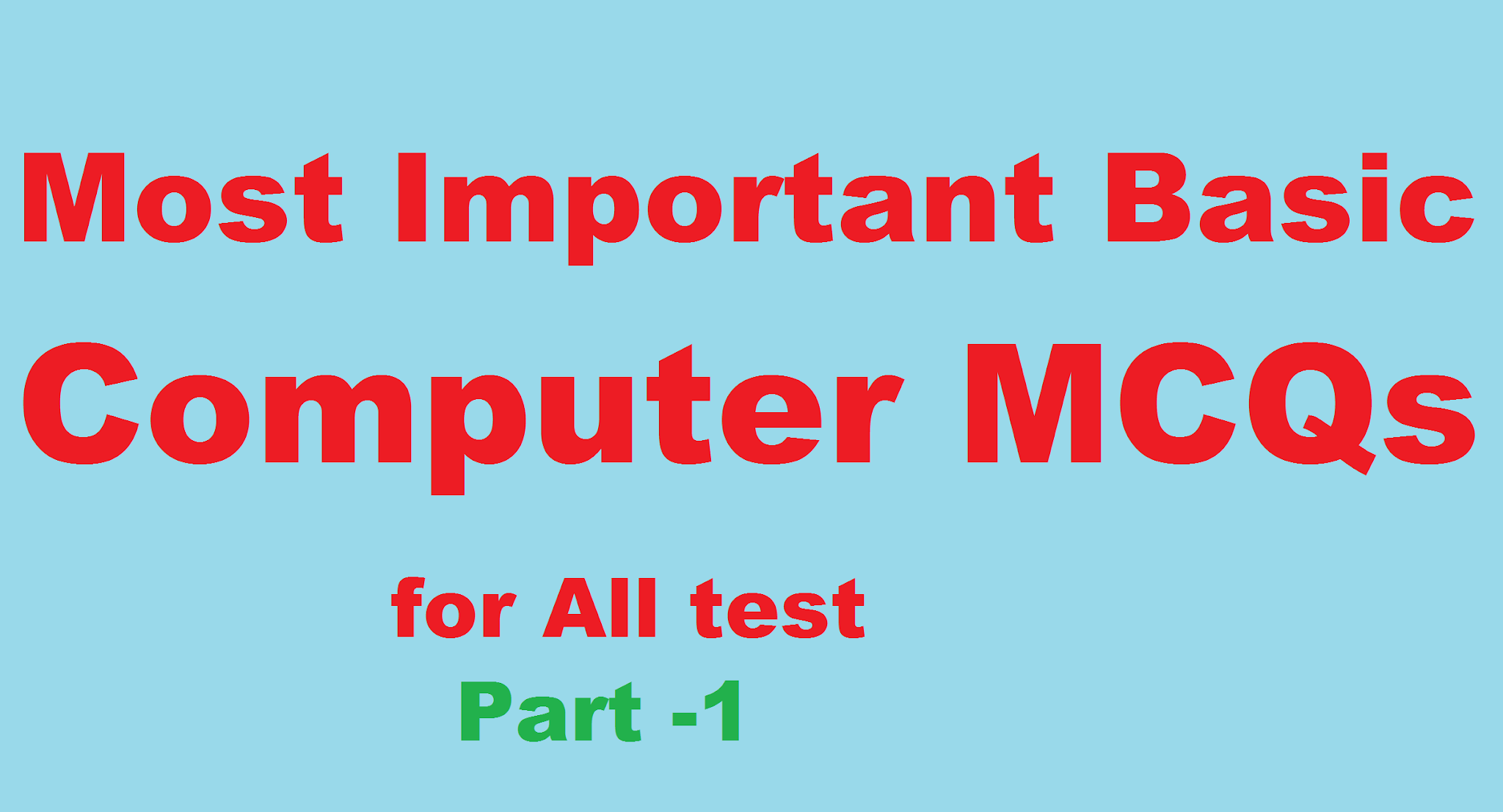 Computer MCQs pdf download Basis Computer MCQs pdf free download