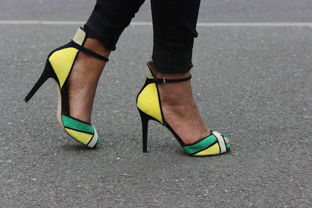 Yellow green High heel Shoes - Official - The Click Styles