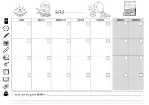 Calendario mensual para organizarte