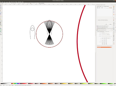 Inkscape - Create radiating lines.