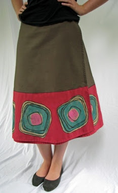 wrap skirt - carnival