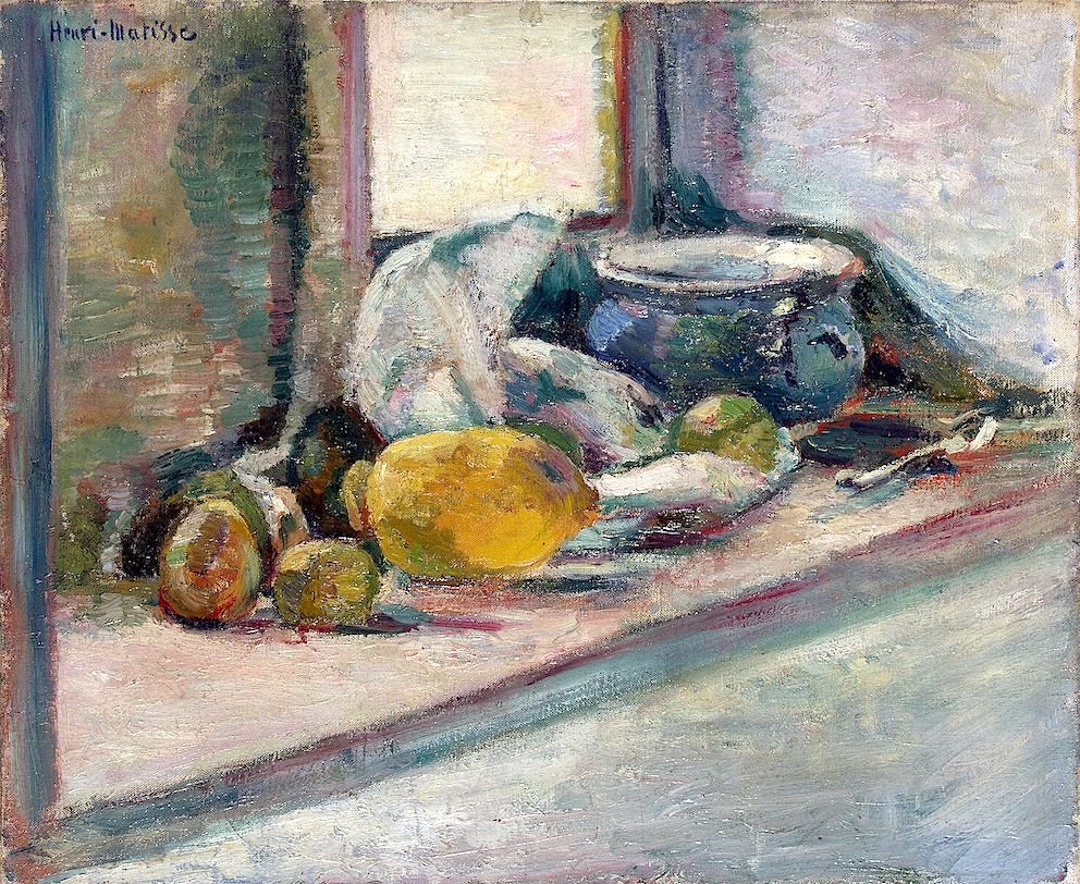A Still Life Collection: Henri Matisse (1869- 1954) - Pot bleu et Citron, 1897
