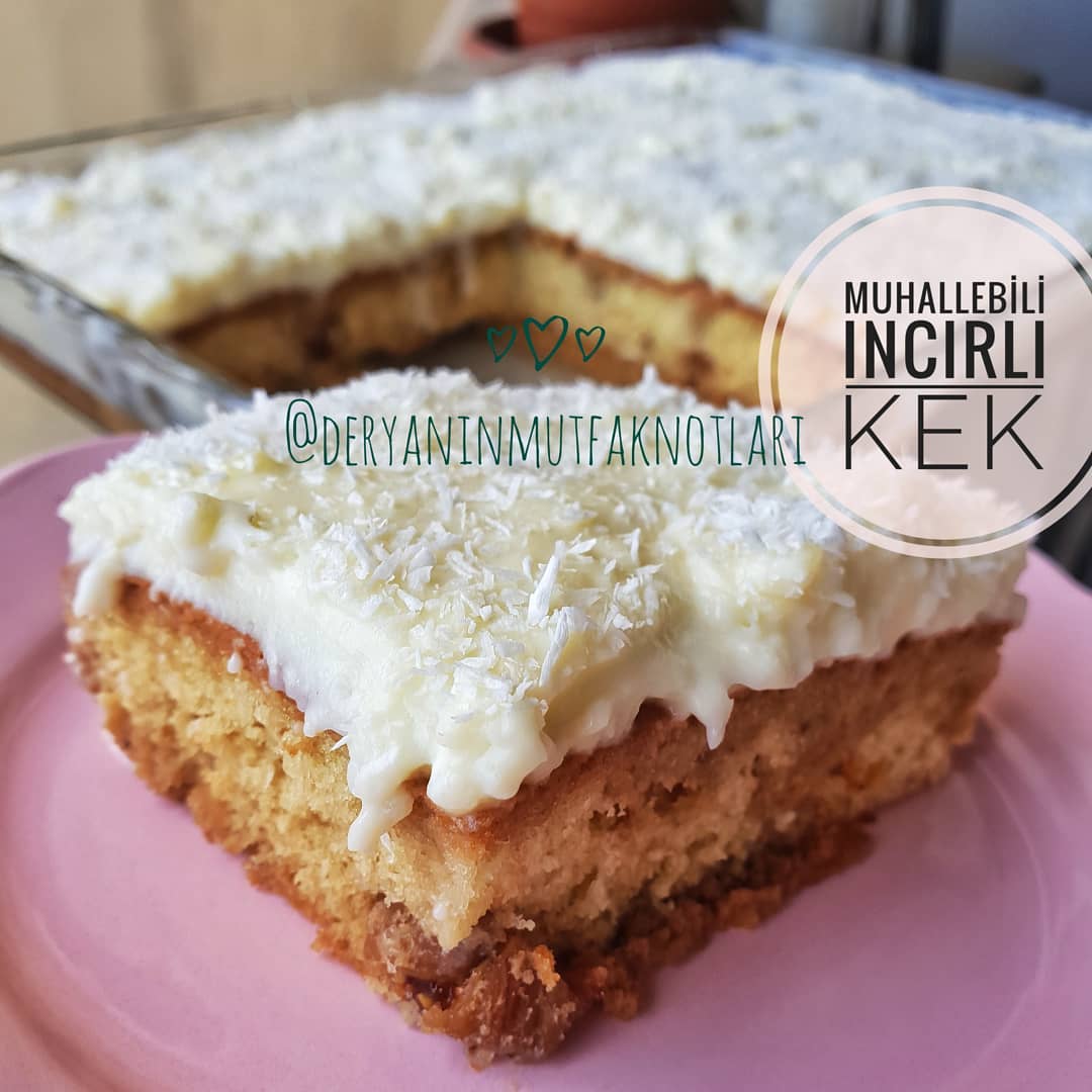 Muhallebili İncirli Kek Pratik Tarifim