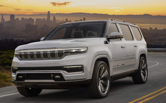 Jeep Grand Wagoneer Concept propõe SUV 100% elétrico