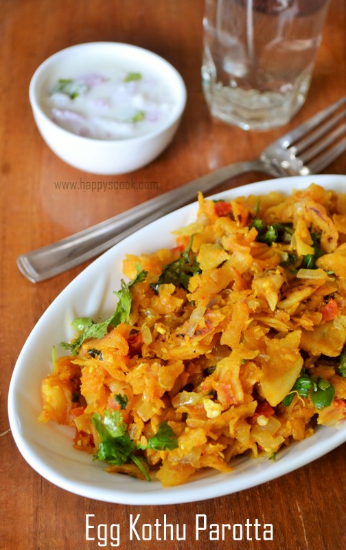 Egg Kothu Parotta Recipe Mutta Kothu parotta Parotta with Egg