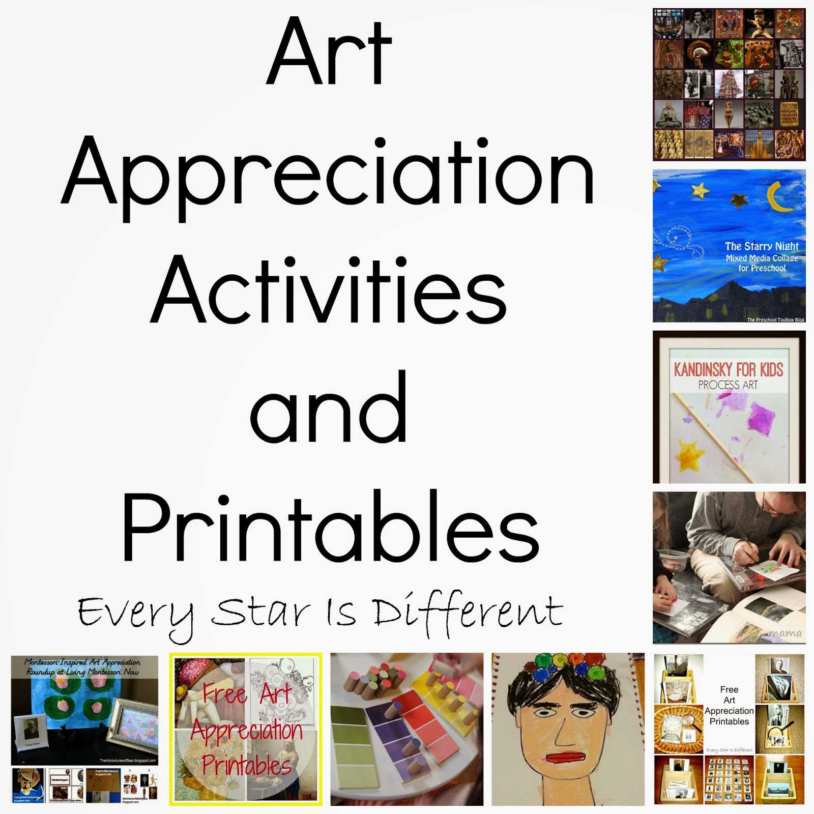 Art Appreciation Activities and Printables