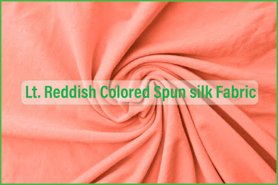 Spun silk Fabric Lt. Reddish Colored Spun silk Fabric