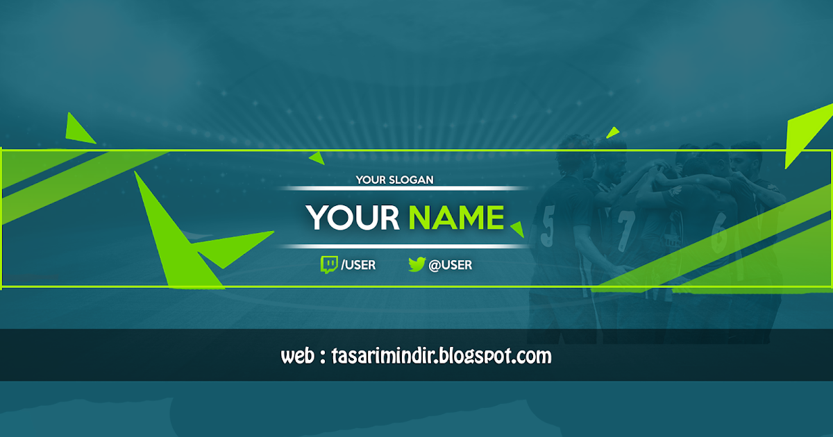 blue youtube banner