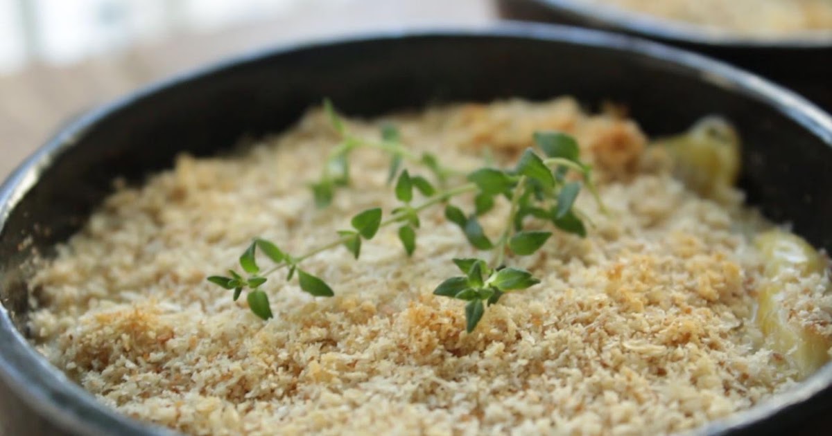 Escondidinho de shimeji e purê de abóbora cabotiá