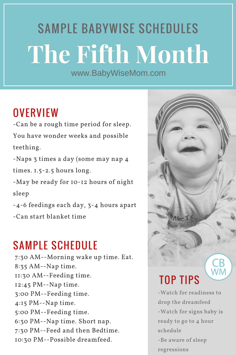 5 Month Baby Feeding Chart