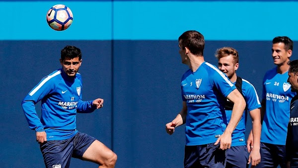 El Málaga entrenó esta tarde en el Anexo