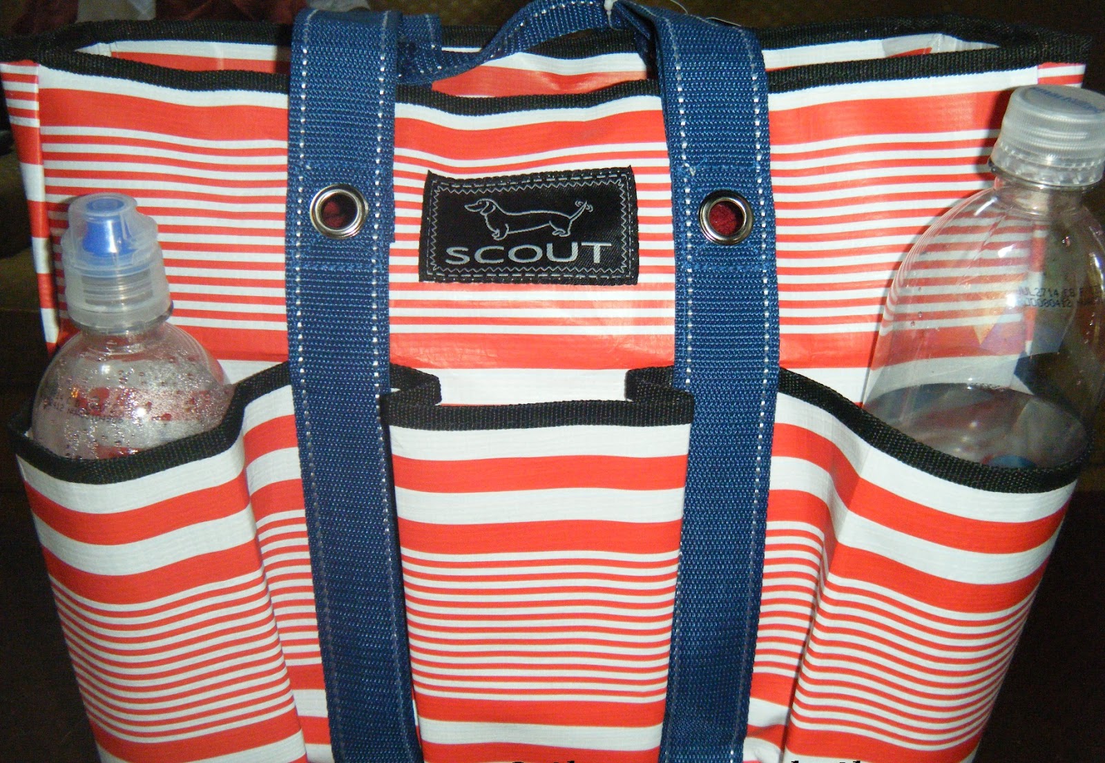 beach bag with outside pockets