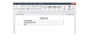 CARA MEMBUAT DAFTAR ISI DAN DAFTAR PUSTAKA