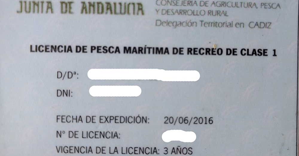 Licencia De Pesca Clase 2 Andalucia 2023 Licencia De Pesca Clase 2 Andalucia 2023