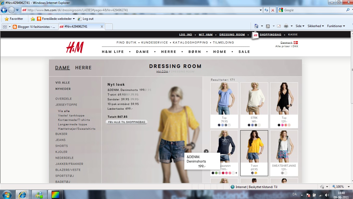 Vi fashionistas H&M Dressing Room