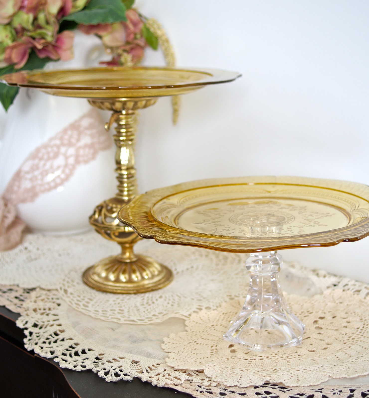 My Northern Living Beautiful Gold  Vintage Cake  Stand  Buffet