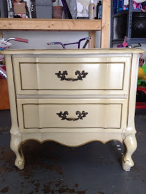 Two It Yourself: Refinished nightstand in DIY Chalk Paint (Before and ...