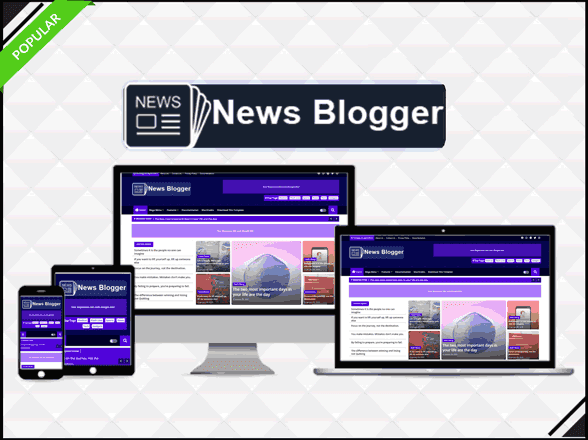 News Blogger - Professional & Magazine Template - Blogger Template 2023