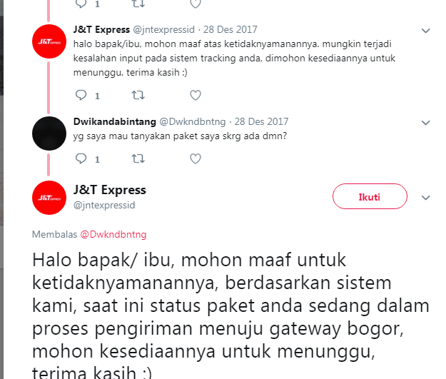 Arti JKS Transit Center J&T dan Cara Mengatasi JKS Transit Center BlogGadoGado