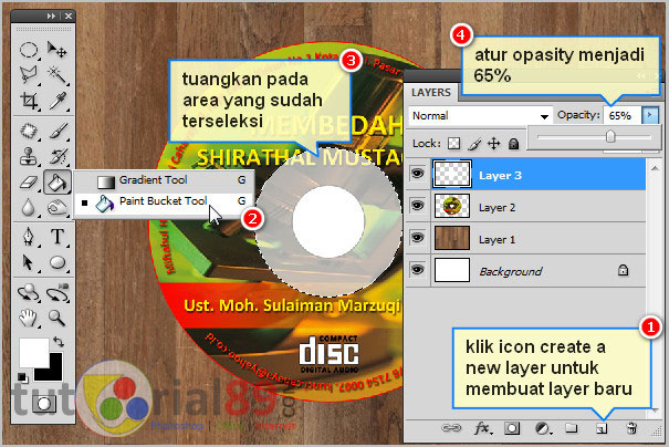 Cara membuat mockup CD dengan photoshop