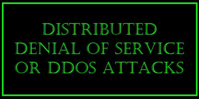 분산 서비스 거부 DDoS