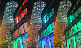 大阪富国生命ビルの色彩の変化