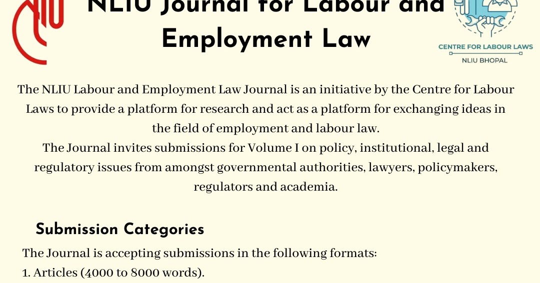 NLIU Journal for Labour and Employment Law