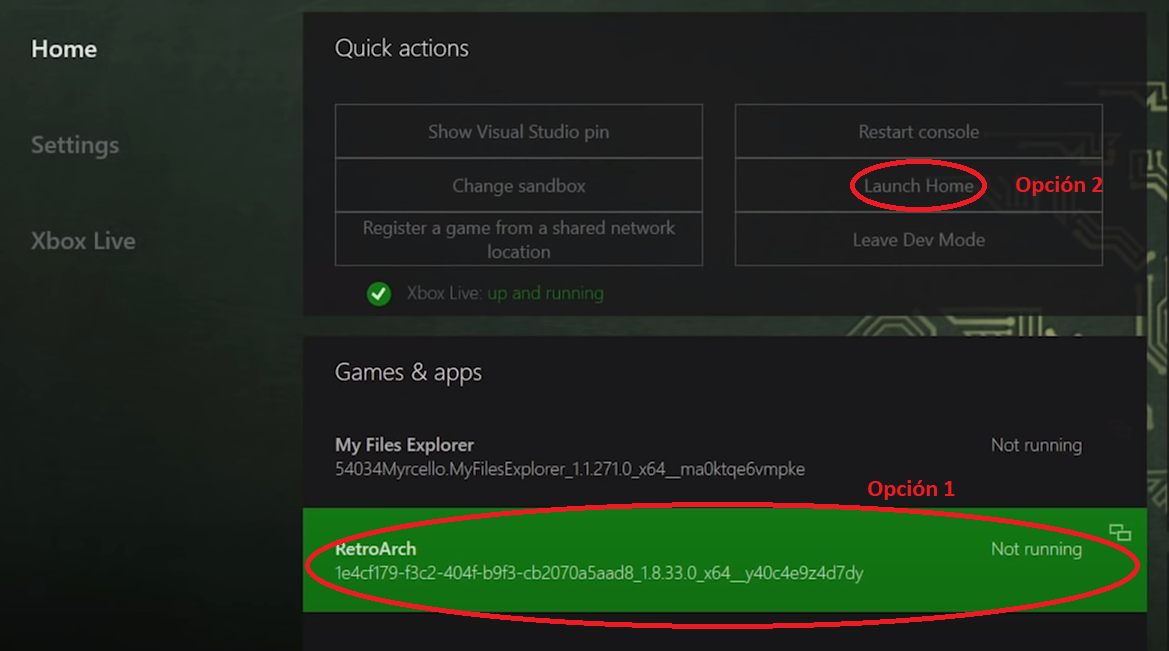 Instalación de Retroarch en la Xbox