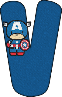 Abecedario del Capitán América Bebé. Captain America Baby Alphabet.