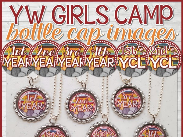 YW Camp Certification Level Bottle Caps!