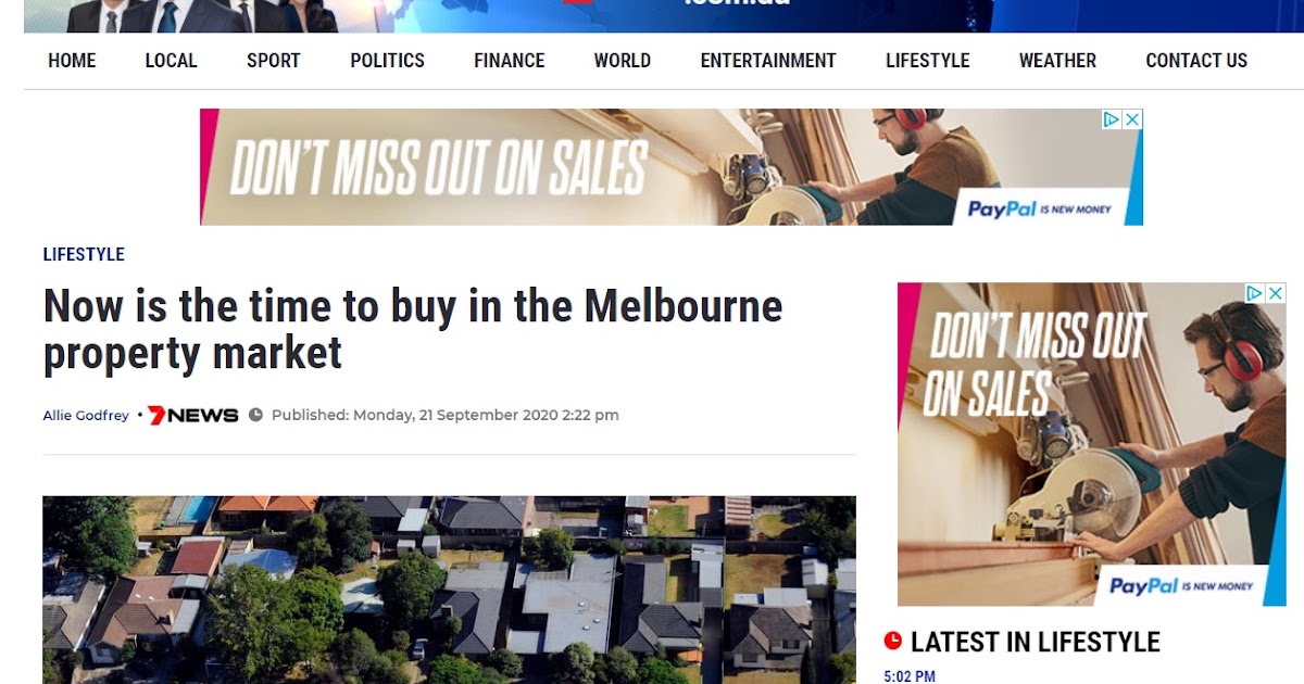 Pete Wargent Daily Blog Melbourne property outlook (7 News)