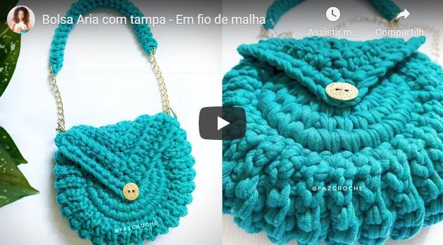 crochet bolsa video