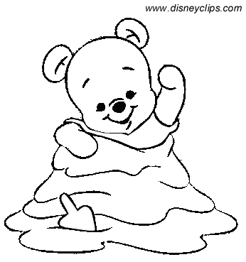 Baby Winnie The Pooh Coloring Pages 1