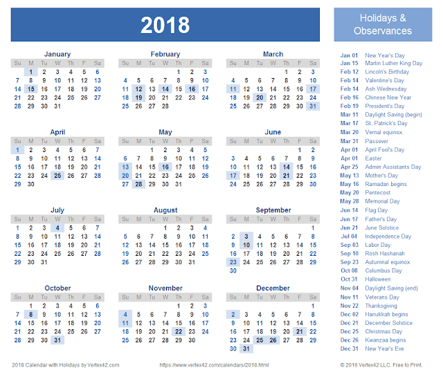 2018 Calendar, 2018 Calendar Print, 2018 Calendar Printable, 2018 Calendar Printable Template, 2018 Calendar Printable Templates, 2018 Calendars, 2018 Calendars Print, 2018 Calendars Printable