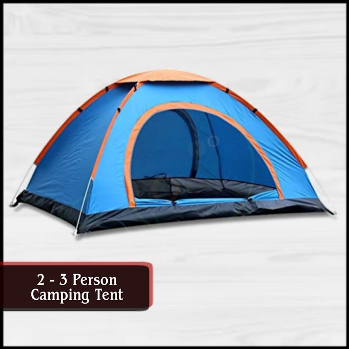 Camping Tent 2-3 Person With Door 1 Window (Blue).